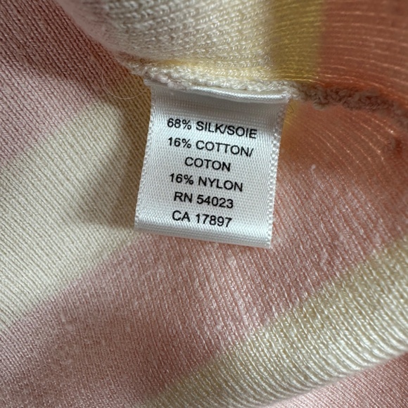 Banana Republic Pink Stripped Sweater Size Small - Picture 5 of 5